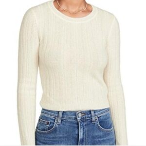 Reformation Cream Crew Neck Sweater